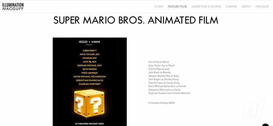 Film d'animation Super Mario Bros.