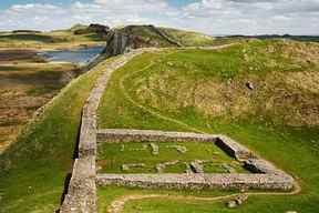 Milecastle 39 partie du mur d'Hadrien dans le Northumberland sur la frontière écossaise.  GETTY IMAGES