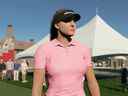 La Canadienne Brooke Henderson, montrée dans une capture d'écran, rejoint la star américaine Lexi Thompson et la Néo-zélandaise Lydia Ko en tant que premières femmes pros de la franchise dans le jeu vidéo PGA Tour 2K23.  