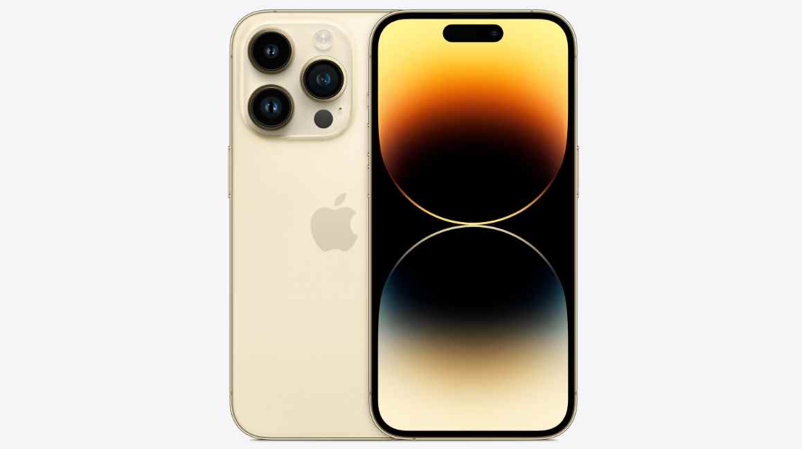 Un iPhone 14 Pro en or