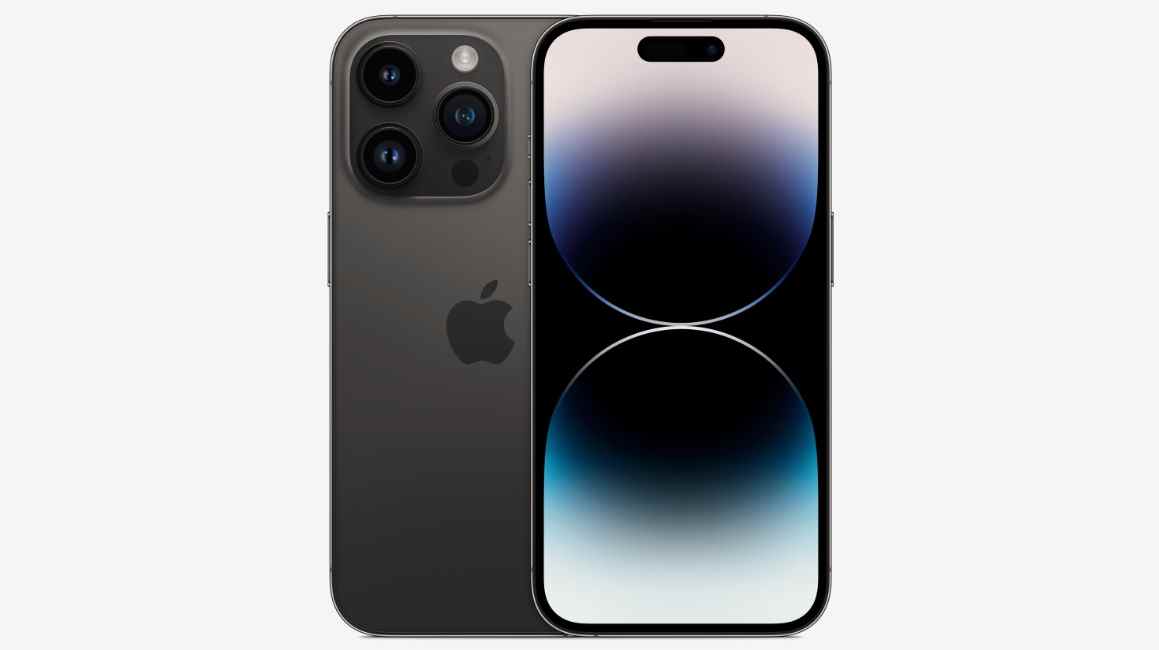 Un iPhone 14 Pro en noir sidéral