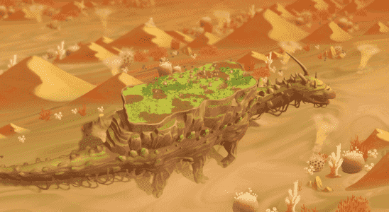 The Wandering Village met une simulation de construction de ville sur une créature ressemblant à Miyazaki