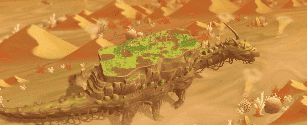 The Wandering Village met une simulation de construction de ville sur une créature ressemblant à Miyazaki