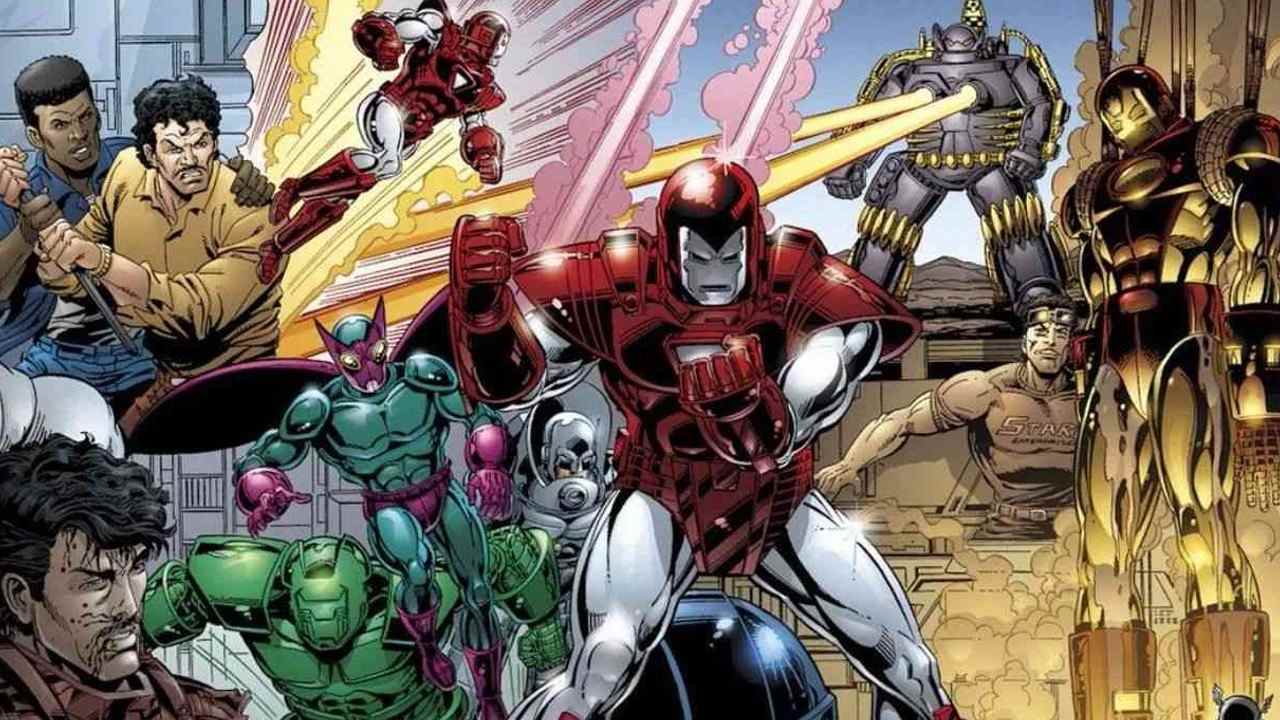 Panneau Armor Wars de Marvel Comics