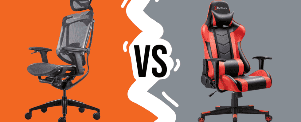 mesh vs leather gaming chair
