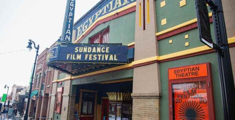 PARK CITY, UT - JANUARY 23:  General view of the Egyptian Theatre marquee and sign on Main Street during the Sundance Film Festival on January 23, 2020 in Park City, Utah.  (Photo by Mat Hayward/Getty Images)