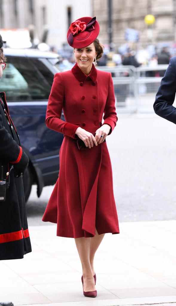La duchesse de Cambridge au Commonwealth Day Service à l'abbaye de Westminster en mars 2020. (Getty Images)
