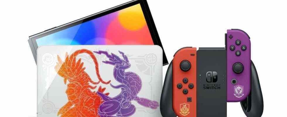 Pokemon Scarlet et Violet Nintendo Switch OLED disponible en précommande