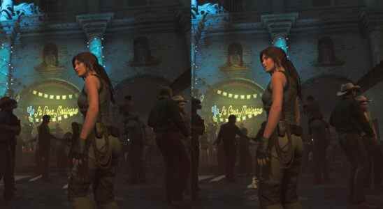 Shadow of the Tomb Raider showing DLSS and XeSS