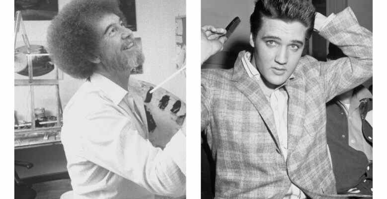 Bob Ross and Elvis Presley