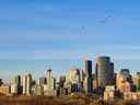La ligne d'horizon de Calgary a été photographiée le jeudi 27 janvier 2022.