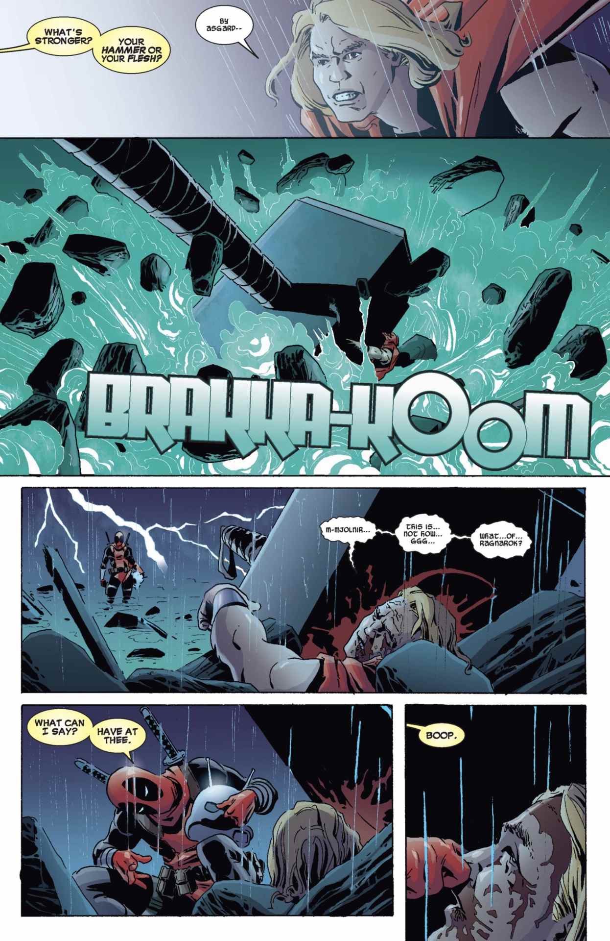 Page Deadpool tue l'univers Marvel