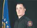 Le sergent du service de police de Calgary.  Andrew Harnett, 37 ans, a été tué lors d'un contrôle routier de routine le 31 décembre 2020.