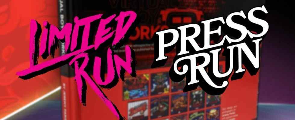 Limited Run Games lance l'éditeur de livres 'Press Run'