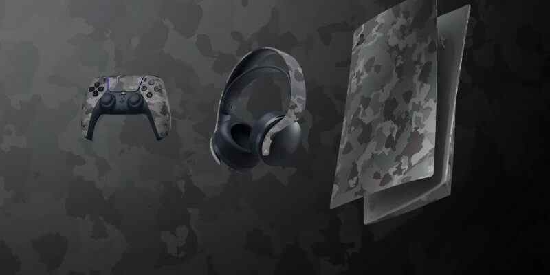 Accessoires de camouflage gris PlayStation 5 à venir cet automne