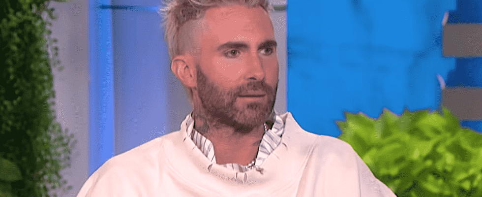 Adam Levine appears on The Ellen DeGeneres Show.