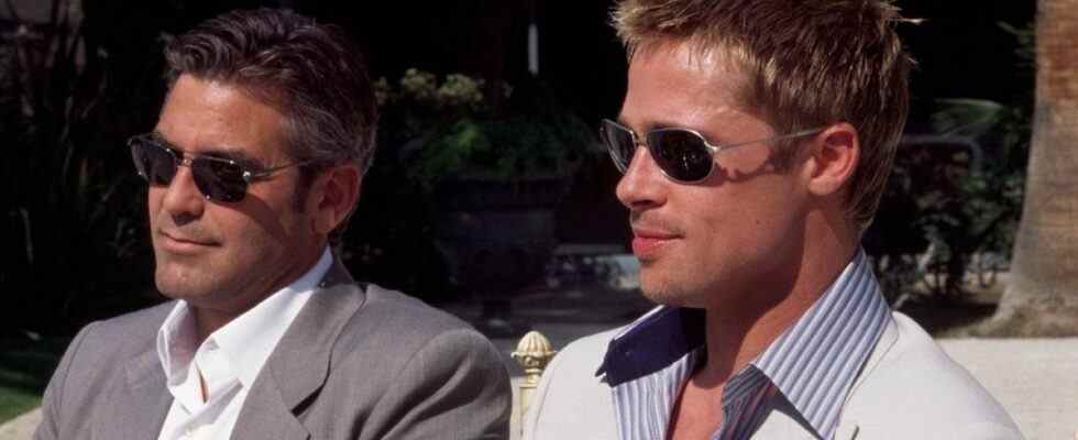 Brad Pitt lâche une drôle de bombe F tout en admettant que George Clooney, co-vedette d'Ocean, est le plus bel acteur hollywoodien vivant