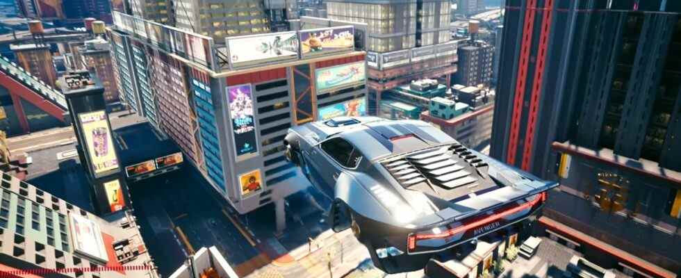 Ce mod de voiture volante pour Cyberpunk 2077 a l'air si beau qu'il devrait être une vraie fonctionnalité