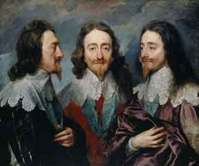 Charles Ier en trois positions par Sir Anthony van Dyck, 1635-1636