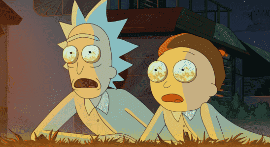 Rick and Morty shocked while watching large fire in Rick and Morty