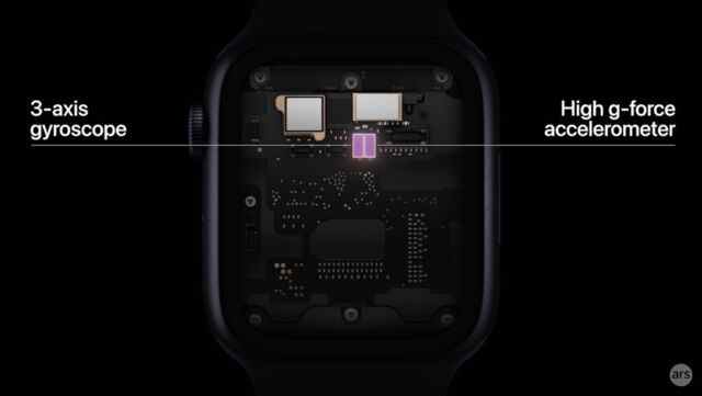 De nouveaux capteurs capables de détecter les accidents de véhicules dans l'Apple Watch Series 8.