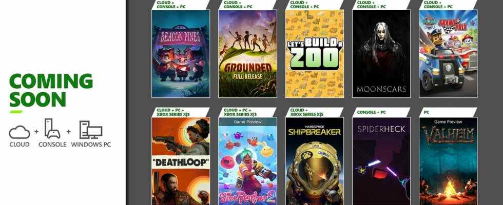Deathloop, Grounded et Valheim en tête des derniers ajouts Xbox Game Pass de septembre