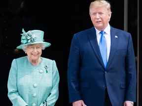 La reine Elizabeth II accueille le président américain Donald Trump - 2019 - Getty