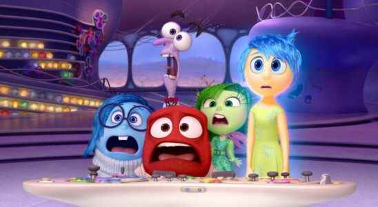 Inside Out emotions Sadness, Anger, Fear, Disgust and Joy
