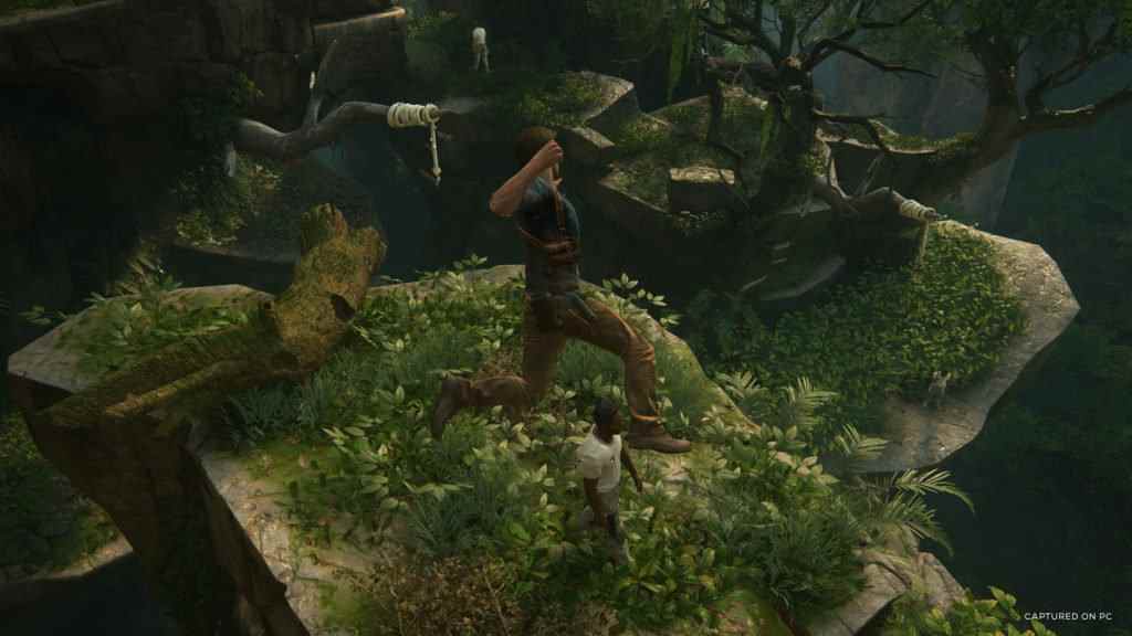 Capture d'écran d'Uncharted 4 capturée sur PC à partir de Steam