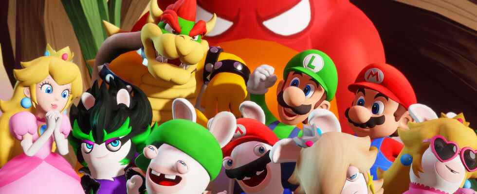 Le gameplay de Mario + Rabbids Sparks of Hope 'Wiggler Boss Fight', le DLC post-lancement inclut le nouveau héros Rayman