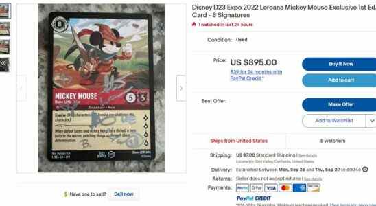 Le prix élevé des cartes Disney Lorcana est un bon signe pour les fans de jeux de cartes à collectionner