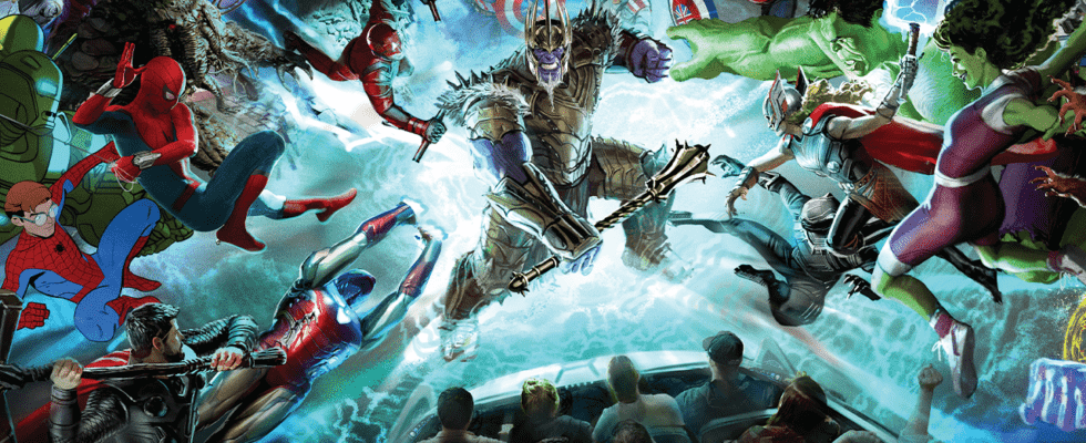 Le roi Thanos menacera bientôt le multivers dans un nouveau manège Disneyland au campus Avengers