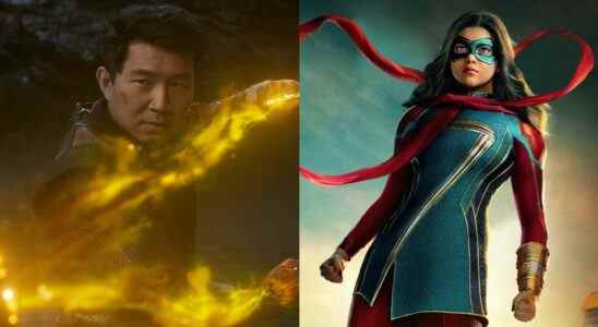 Shang-Chi using Ten Rings and Ms. Marvel wearing bangle