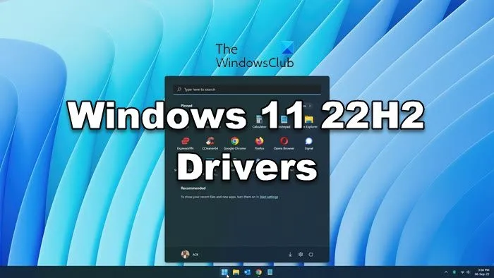 Pilotes Windows 11 22H2