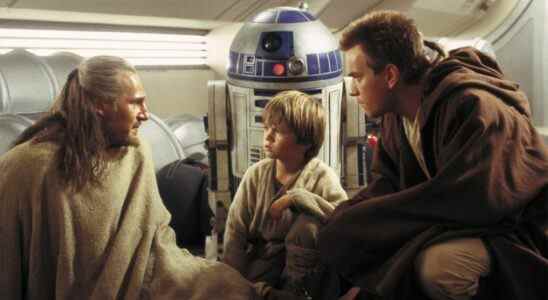 Liam Neeson, Jake Lloyd, and Ewan McGregor in Star Wars: Episode I - The Phantom Menace