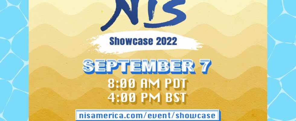 NIS America Showcase 2022 prévu pour le 7 septembre avec quatre nouvelles annonces de jeux