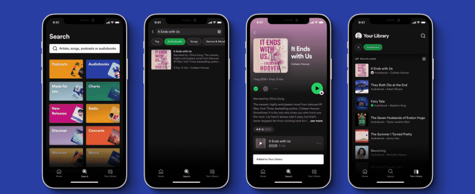 Spotify commence à vendre des livres audio aux États-Unis, avec un catalogue de plus de 300 000 titres les plus populaires à lire absolument Inscrivez-vous aux newsletters Variety Plus de nos marques
