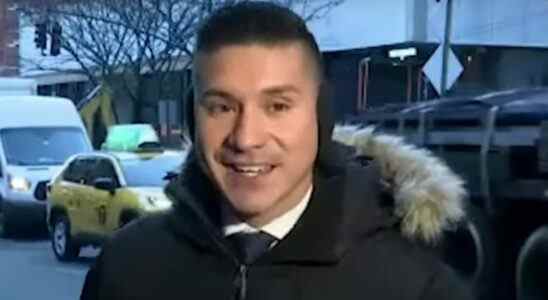 Meteorologist Erick Adame is shown on NY1.