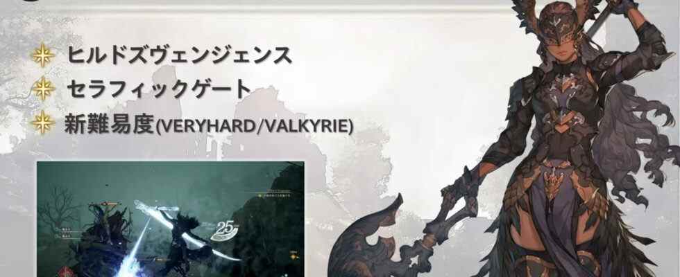 Valkyrie Elysium - mise à jour de début novembre pour ajouter le mode 'Hilde's Vengeance', l'attaque temporelle et les paramètres de difficulté élevée