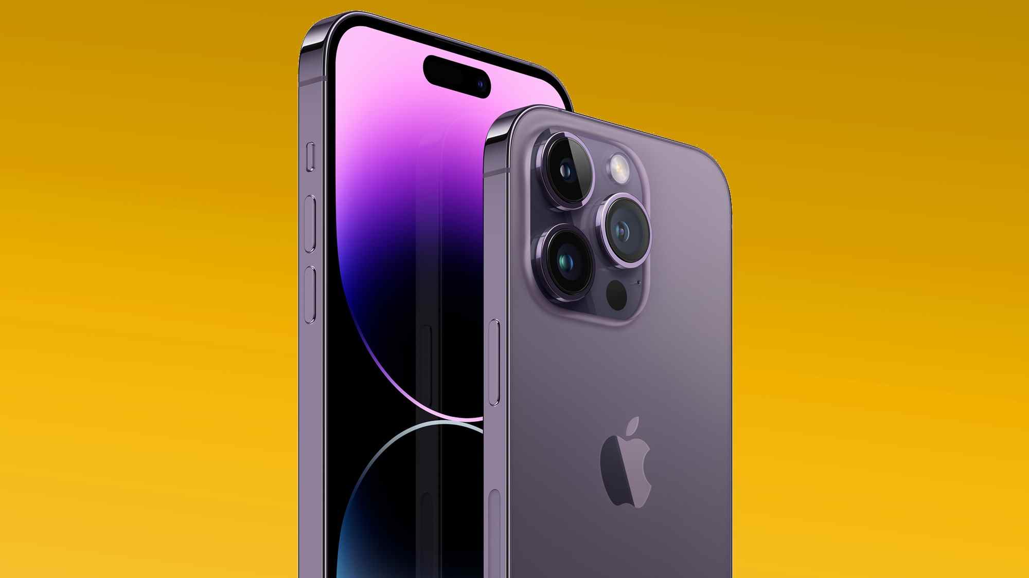 iPhone 14 Pro en violet foncé