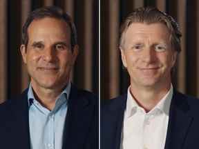 Jordan Bitove, à gauche, et Paul Rivett ont acheté la société de médias Torstar en 2020, mais le partenariat est maintenant en ruine.