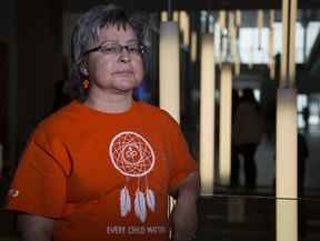 Phyllis Webstad, co-fondatrice de la journée Orange Shirt, photographiée en 2016.