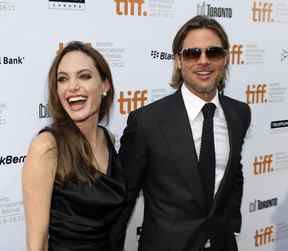 Brad Pitt et Angelina Jolie vus au Festival international du film de Toronto 2011.