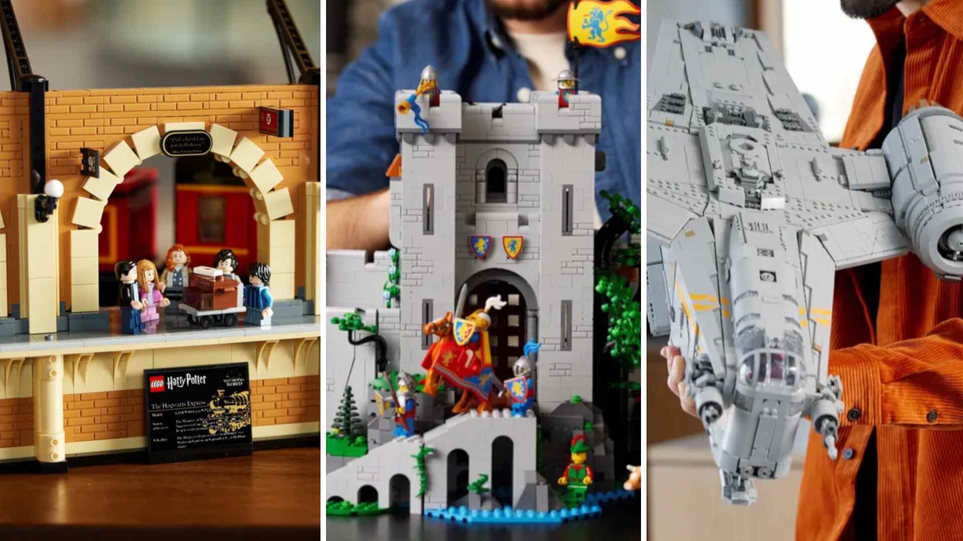 LEGO se déroule par tiers sur l'écran