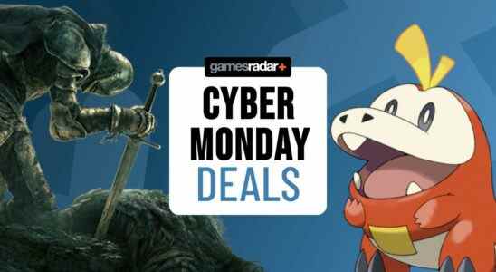 Cyber Monday gaming deals with Elden Ring Knight and a Pokemon from Pokemon Scarlet