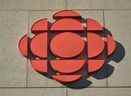 Le logo de CBC au centre-ville d'Edmonton, en Alberta.
