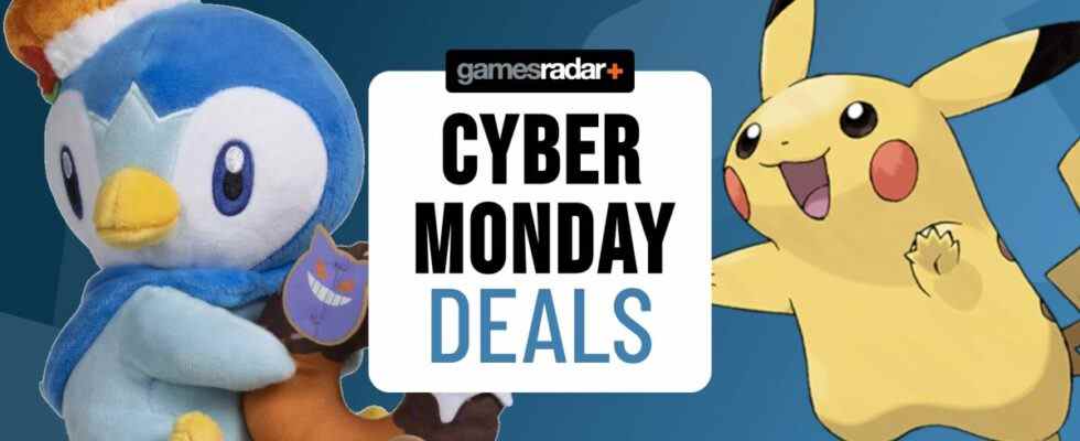 Cyber Monday Pokemon deals with Piplup Halloween plush and Pikachu art from the official Pokemon website