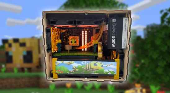 Ce PC de jeu personnalisé est une ferme d'abeilles Minecraft