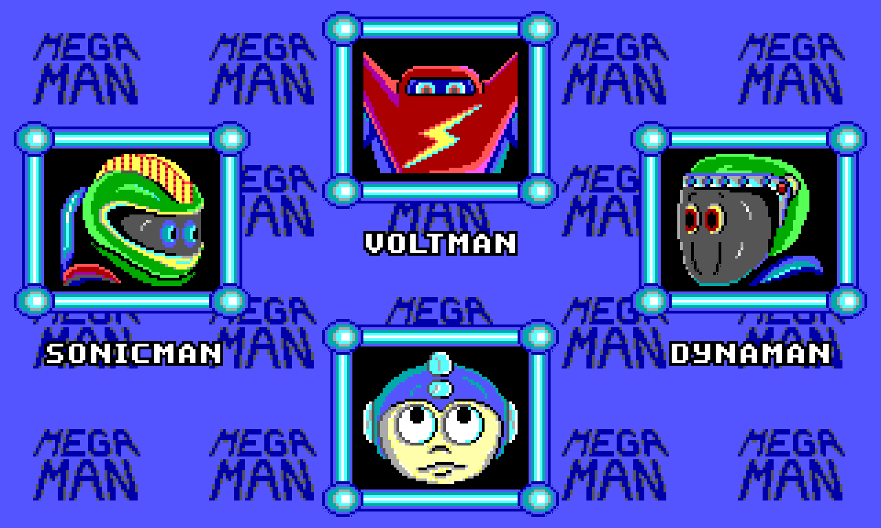 Mega Man pour DOS Robot Master Select Level