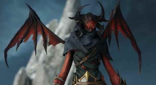 A horned demon in Metal: Hellsinger